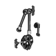 SMALLRIG Magic Arm Clamp Kit, Camera Mount Articulating Friction Arm w Super Clamp, w 1/4"-20 Screw and Thread hole, for Camera, Light, Monitor, Webcam or Action Camera  1.5kg, for Table, Tube 4454