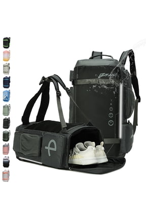 BE SMART 50L Extra Large Gym Backpack for Men, Big Gym Bag with Shoes Compartment, Waterproof Heavy Duty Duffel Bags, Men's Workout Backpacks for Outdoor Sport,Hiking,Camping (XL)
