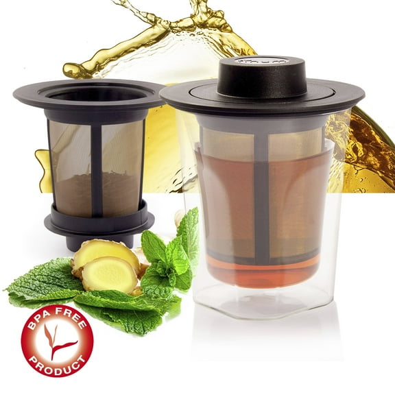 SMART BREW SYSTEM 6oz / 180ml, Double-Wall Glass + Permanent Filter