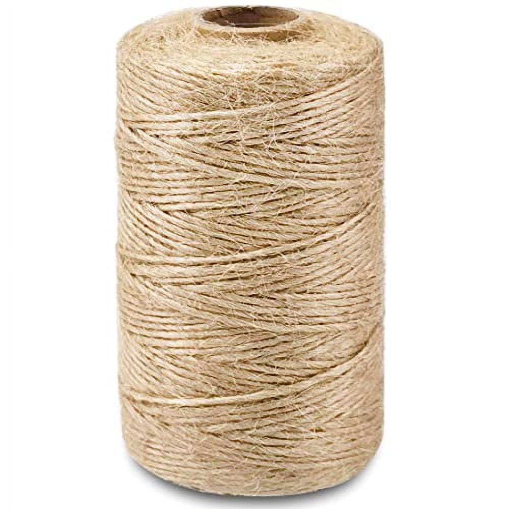 SMART&CASUAL 328Ft Jute Twine String Thin Natural Hemp Twine for