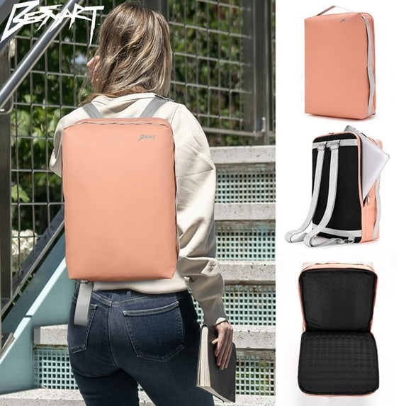 BE SMART Lightweight Laptop Backpack 17.3 INCH Computer Work Bag with Shockproof Computer Compartment,Soft & Durable Casual Daypack for Women, Business,Work,daily Use