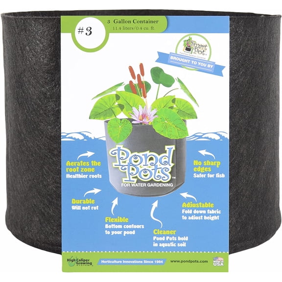 SMART POT 3 Gallon Fabric Grow Bag Pond Pot