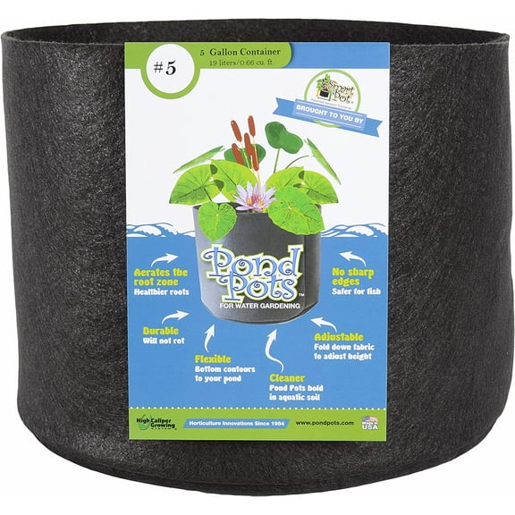 SMART POT 5 Gallon Fabric Grow Bag Pond Pot