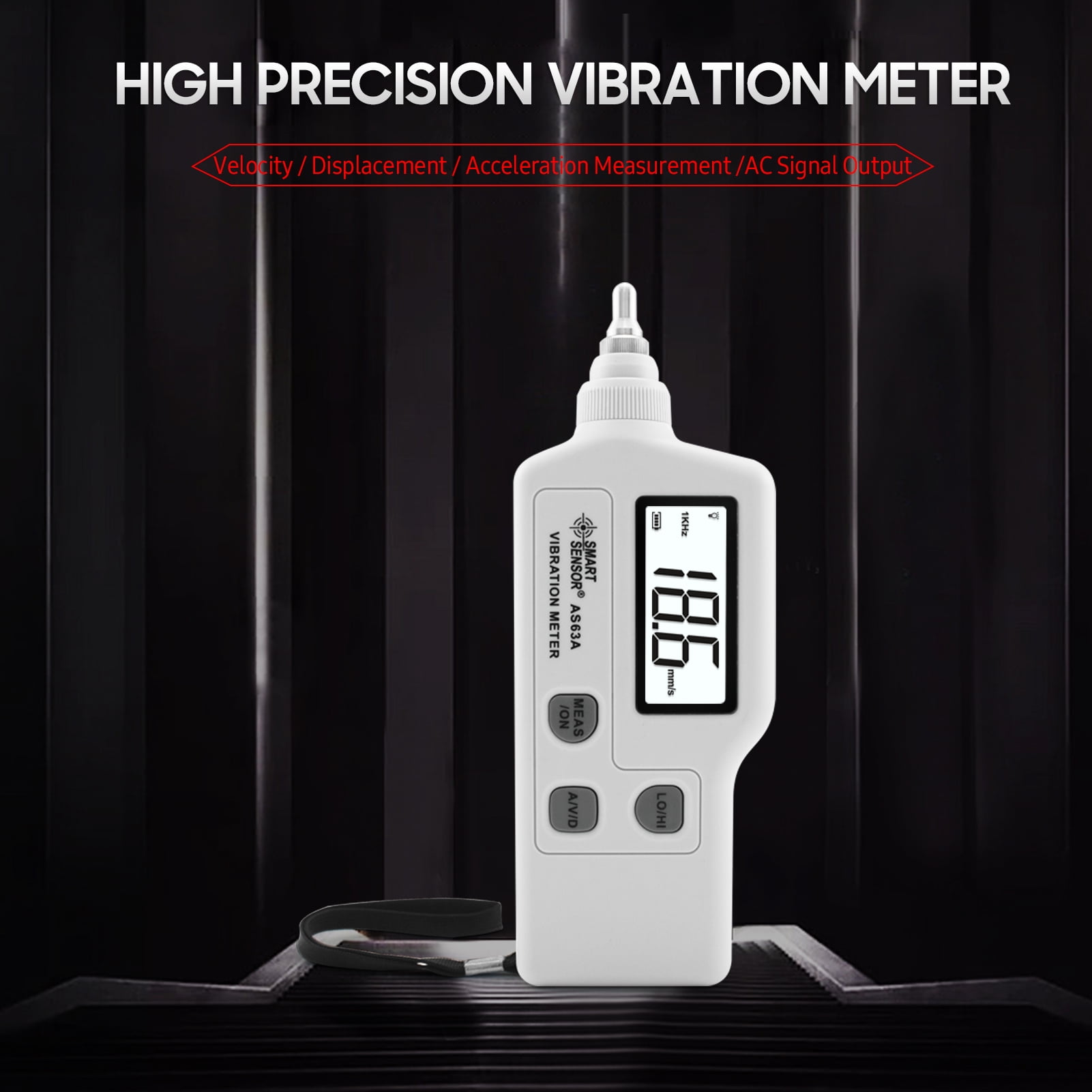 SMART SENSOR Vibration Meter LCD Screen Analyzer Tester