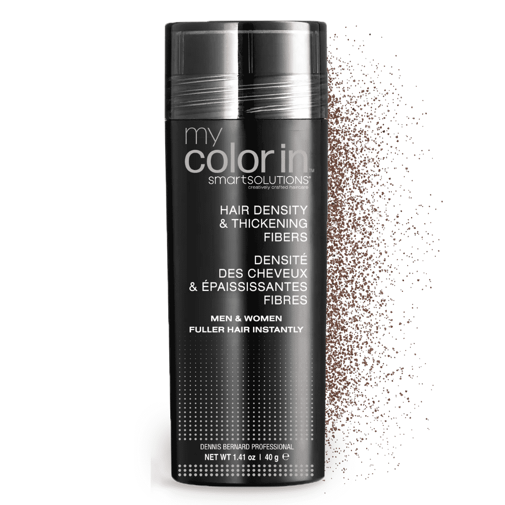 SMART SOLUTIONS Hair Density & Thickening Fibers, 1.41 Oz | Instant Volume Boost | Natural Color-Matching Coverage | For Thicker-Looking Hair (Dark Brown)