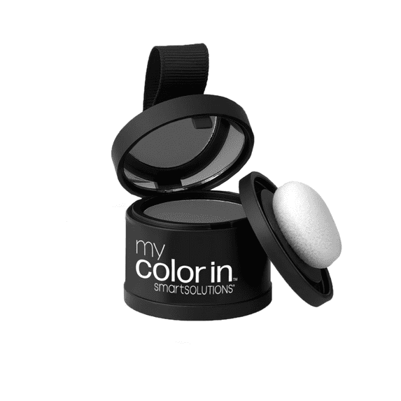 SMART SOLUTIONS Instant Hair Color Touch Up Powder, 0.41 oz | Covers Roots & Grays Instantly | Smooth Blendable Formula | Long-Lasting Color for On-the-Go Touch Ups (Grey)