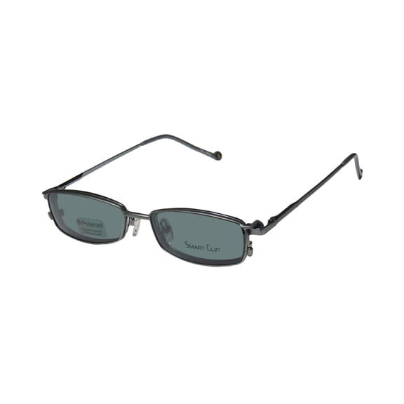 SMARTCLIP 419 EYEGLASS FRAME/GLASSES WITH OPTIONAL SUNGLASS CLIP-ON STYLISH RARE