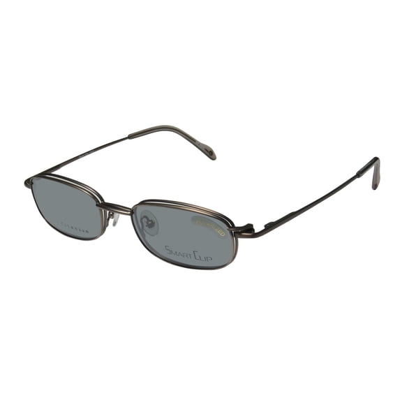 SMARTCLIP 508T TITANIUM EYEGLASS FRAME/GLASSES WITH POLARIZED SUNGLASS LENSES