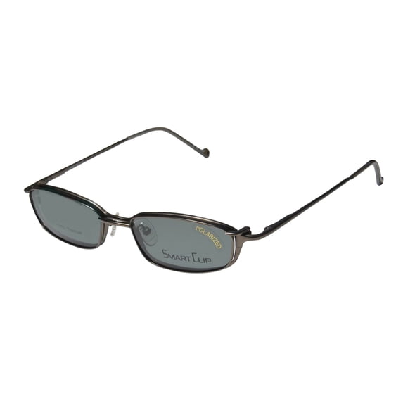 SMARTCLIP 511T HOT TITANIUM EYEGLASS FRAME/GLASSES POLARIZED SUNGLASS LENSES