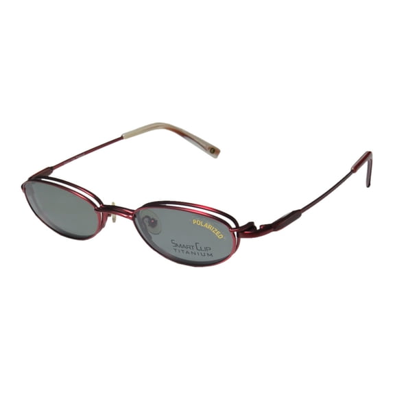 SMARTCLIP 515T POLARIZED CLIP-ON LENSES HOT TITANIUM EYEGLASS FRAME/GLASSES