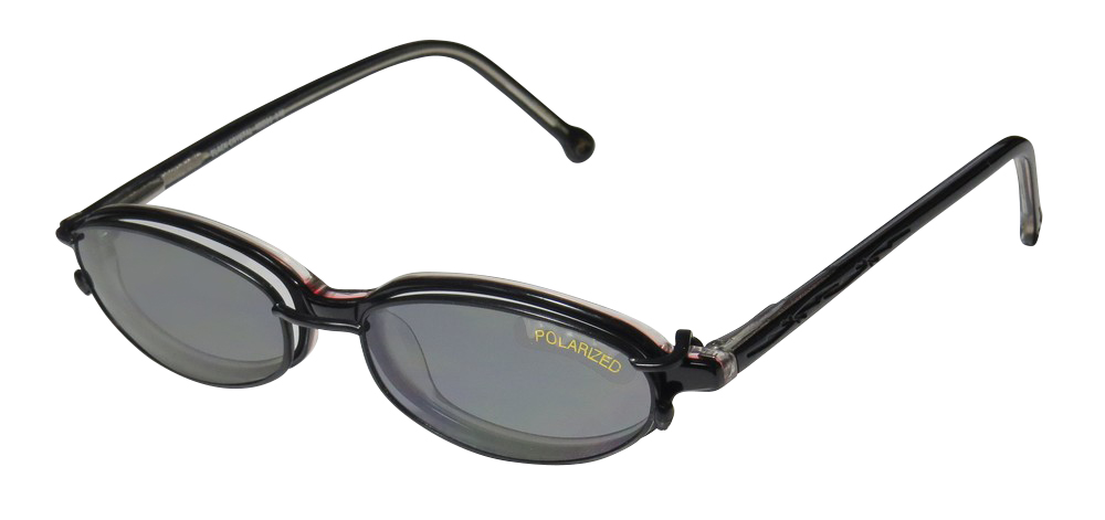 SmartFlip 413 Eyeglasses With 2 Sets Of Polarized Polaroid Lenses – Brown Frame – Men's