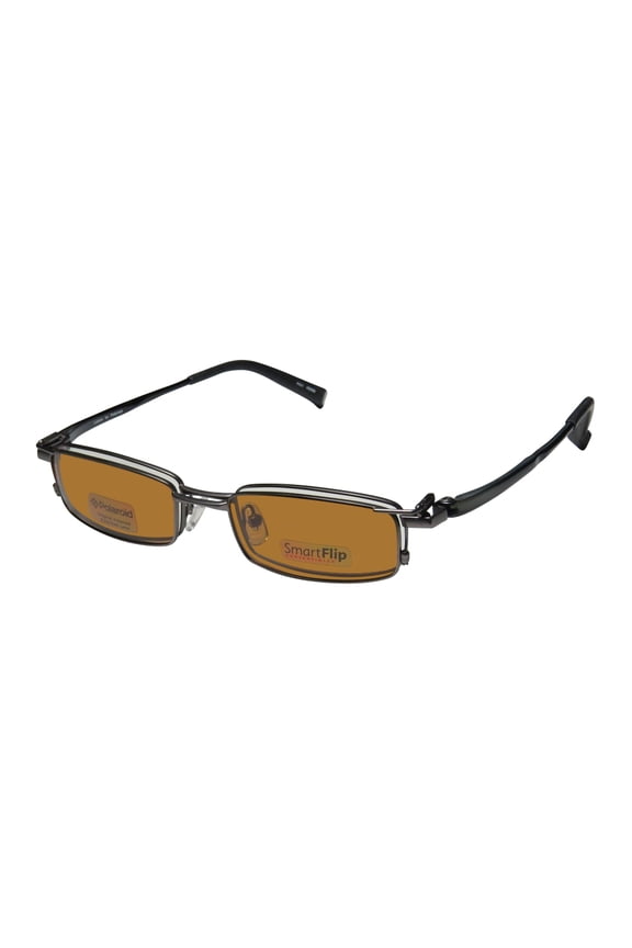 406 EYEGLASS FRAME/GLASSES TINTED SUNGLASS CLIP-ONS BY POLAROID RETRO