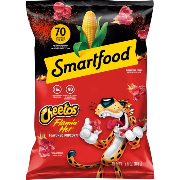 Smartfood No Artificial Colors or Flavors Cheetos Flamin Hot Popcorn Bag, 5.75 oz