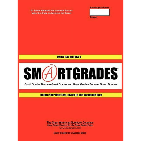 SMARTGRADES 2N1 School Notebooks "Ace Every Test Every Time" (150 Pages) SUPERSMART Write Class Notes & Test Review Notes!: Student Tested! Teacher Approved! Parent Favorite! 5 Star Reviews! (Paperbac