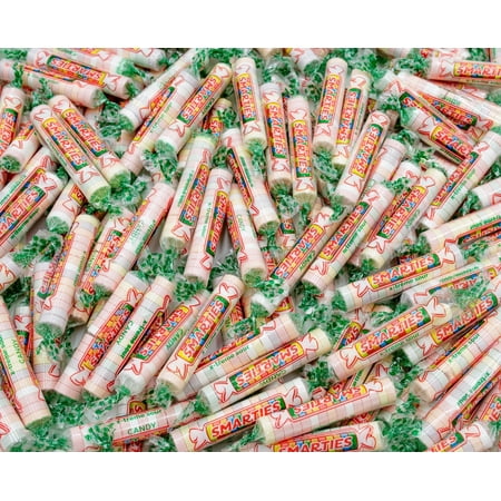 SMARTIES X-TREME SOUR Candy Rolls 2 lb – Bulk Hard Candies Bag, Assorted Flavors, Gluten Free, Vegan Friendly, Individually Wrapped (120 Pieces)