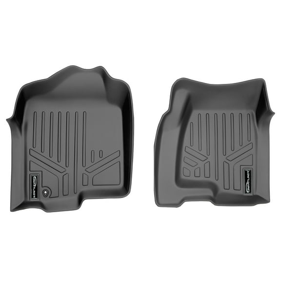 SMARTLINER 1st Row Custom Fit Floor Liners Compatible with 1999 - 2007 Chevrolet Silverado Double Cab