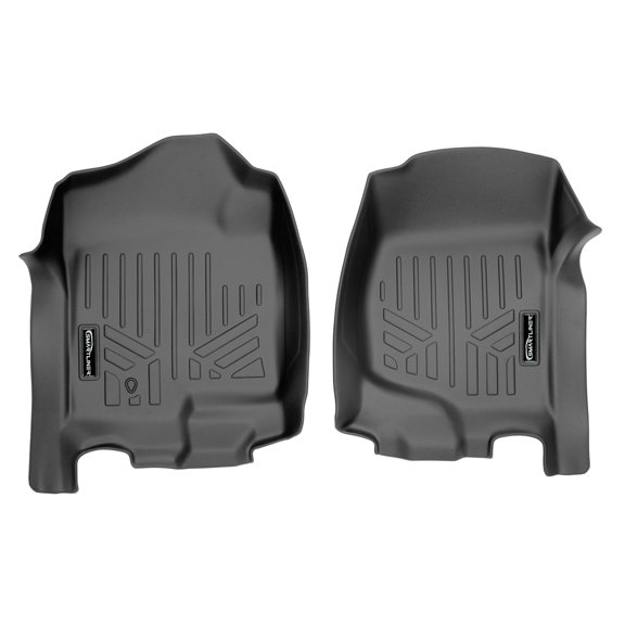 SMARTLINER 1st Row Custom Fit Floor Liners Compatible with 2007 - 2013 Chevrolet Silverado 2500 HD Double Cab