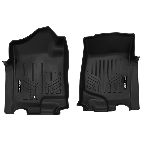 SMARTLINER 1st Row Custom Fit Floor Liners Compatible with 2007 - 2013 Chevrolet Silverado 3500 HD Double Cab