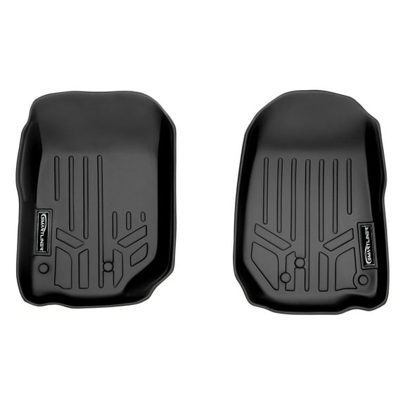 SMARTLINER 1st Row Custom Fit Floor Liners Compatible with 2007 - 2013 Jeep Wrangler 2 Door (Gasoline)