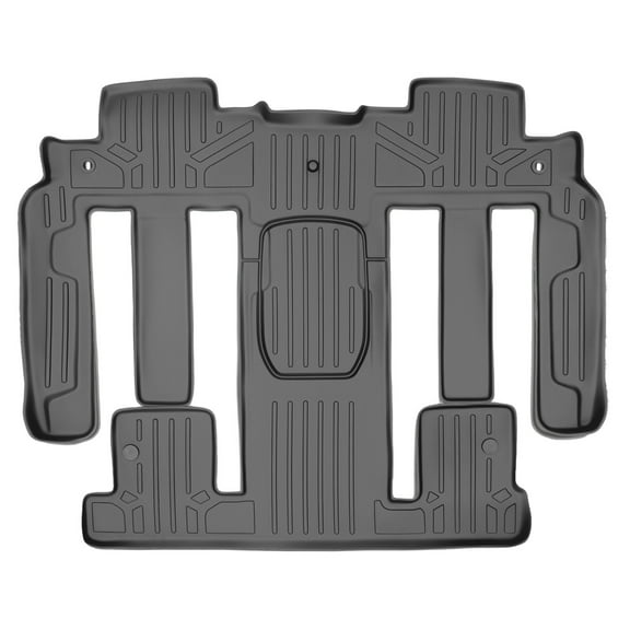 SMARTLINER 2 Rows Custom Fit Floor Liners Compatible with 2008 - 2010 Saturn Outlook 7 Passenger