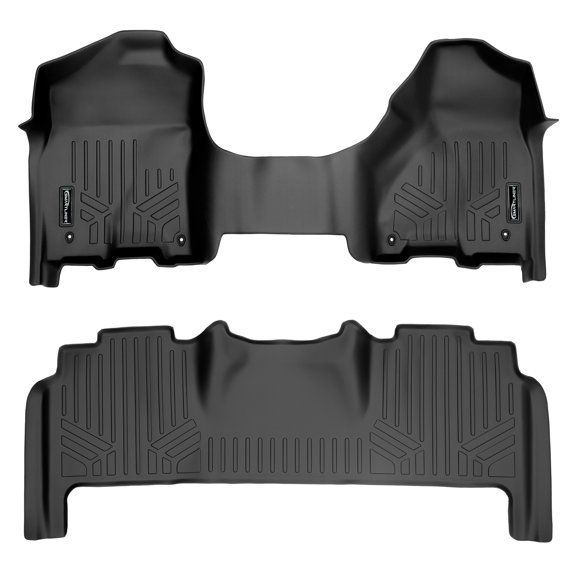 SMARTLINER 2 Rows Custom Fit Floor Liners Compatible with 2013 - 2018 Ram 2500 Mega Cab