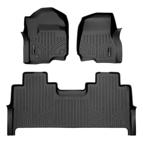 SMARTLINER 2 Rows Custom Fit Floor Liners for Ford F-350 Super Crew