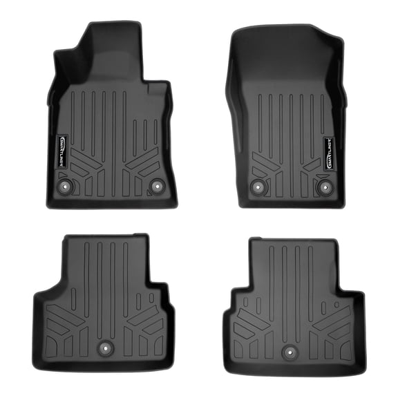 SMARTLINER 2 Rows Custom Fit Floor Liners Compatible with 2019 - 2024 Infiniti Q50 (Gasoline)