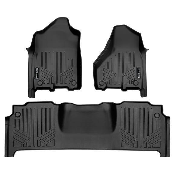 SMARTLINER 2 Rows Custom Fit Floor Liners Compatible with 2019 - 2025 Ram 3500 Mega Cab