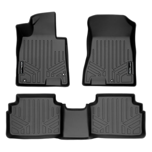 SMARTLINER 2 Rows Custom Fit Floor Liners Compatible with 2021 - 2024 Kia K5 (Gasoline | Fits FWD models)