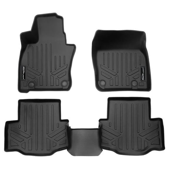 SMARTLINER 2 Rows Custom Fit Floor Liners Compatible with 2024 - 2025 Mazda CX70 PHEV (Plug-in Hybrid)
