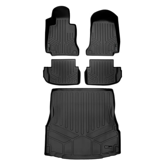 SMARTLINER 3 Rows Custom Fit Floor Liners Compatible with 2017 - 2023 Mercedes-Benz AMG C 43 Coupe (Gasoline)
