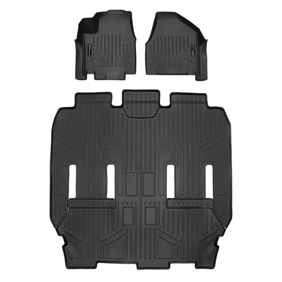 SMARTLINER 3 Rows Custom Fit Floor Liners Compatible with 2021 - 2025 Chrysler Pacifica 7 Passenger