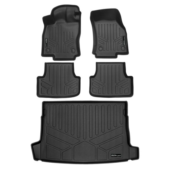 SMARTLINER 3 Rows Custom Fit Floor Liners Compatible with 2022 - 2025 Volkswagen Golf R (Gasoline)