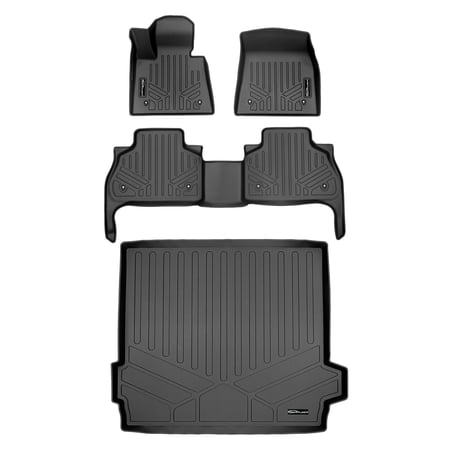 SMARTLINER 3 Rows Custom Fit Floor Liners Compatible with 2023 - 2026 BMW X5 40i (Gasoline)