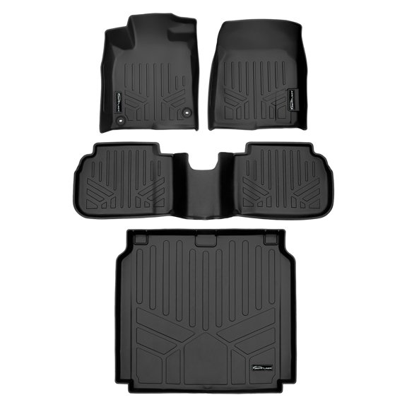 SMARTLINER 3 Rows Custom Fit Floor Liners Compatible with 2024 - 2025 Acura Integra Type S (Gasoline | Fits USB Port Version in 2nd Row)