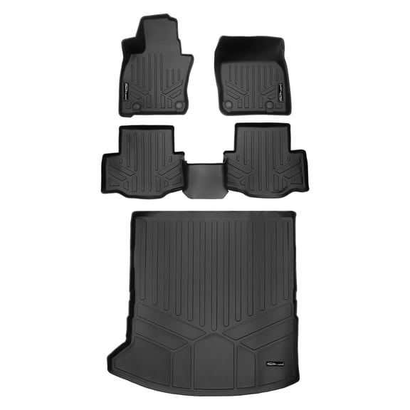 SMARTLINER 3 Rows Custom Fit Floor Liners Compatible with 2024 - 2025 Mazda CX70 PHEV (Plug-in Hybrid)