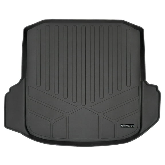 SMARTLINER All Weather Custom Cargo Liner Trunk Floor Mat Black Compatible With 2019-2024 Volkswagen Jetta