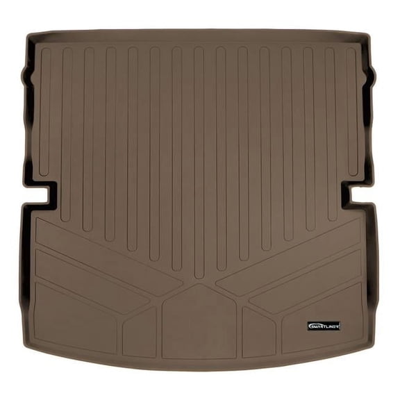 SMARTLINER All Weather Custom Cargo Liner Trunk Floor Mat Tan Compatible With 2020-2023 Ford Explorer