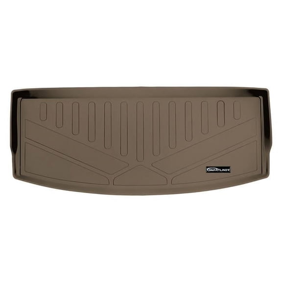 SMARTLINER All Weather Custom Cargo Trunk Liner Floor Mat Behind 3rd Row Tan Compatible With 2020-v Ford Explorer