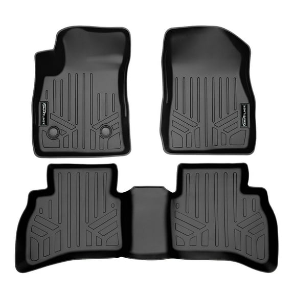 SMARTLINER All Weather Custom Fit Floor Mats 2 Row Liner Set Black Compatible With 2021-2022 Chevrolet Trailblazer (AWD only)