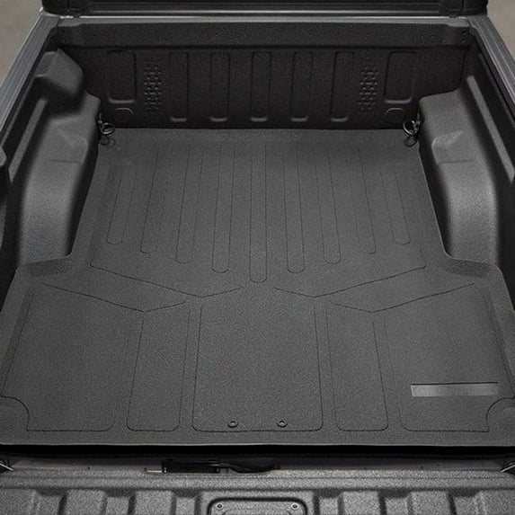 SMARTLINER All Weather Custom Fit Truck Rugged Rubber Bed Mat Compatible With 2014-2021 Toyota Tundra (CrewMax Cab Only)