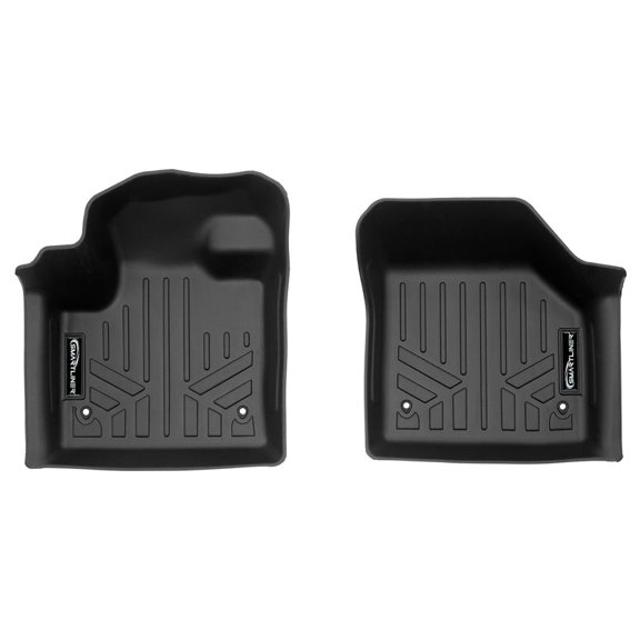 SMARTLINER All Weather Protection Custom Fit Black 1st Row Floor Mat Liner Set Compatible With 2020-2023 Land Rover Discovery Sport