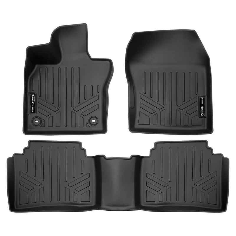 SMARTLINER All Weather Protection Custom Fit Black 2 Row Floor Mat ...