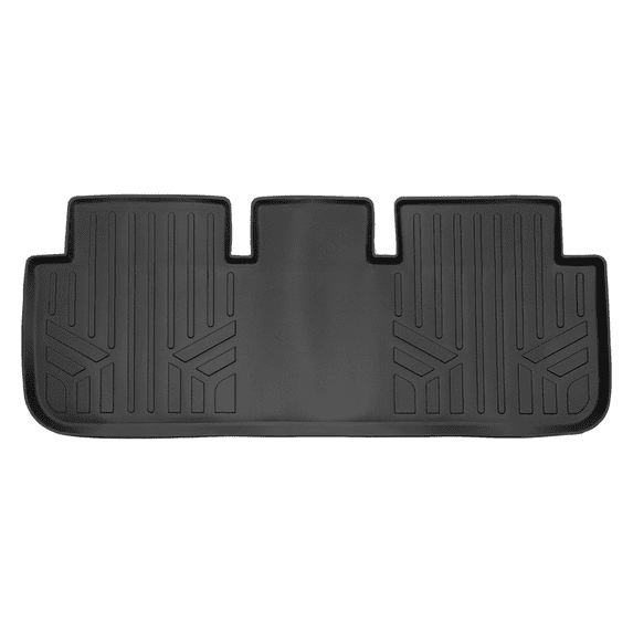SMARTLINER All Weather Protection Custom Fit Black 2nd Row Floor Mat Liner Set Compatible With 2020-2023 Tesla Model S