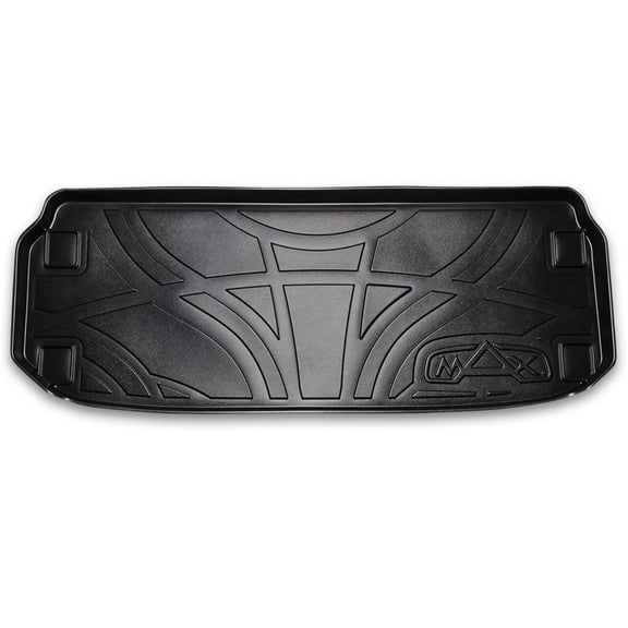 SMARTLINER Custom Cargo Trunk Liner Floor Mat Behind 3rd Row Black Compatible With 2020-2022 Highlander (Only Fits Models with Subwoofer in Cargo Area)