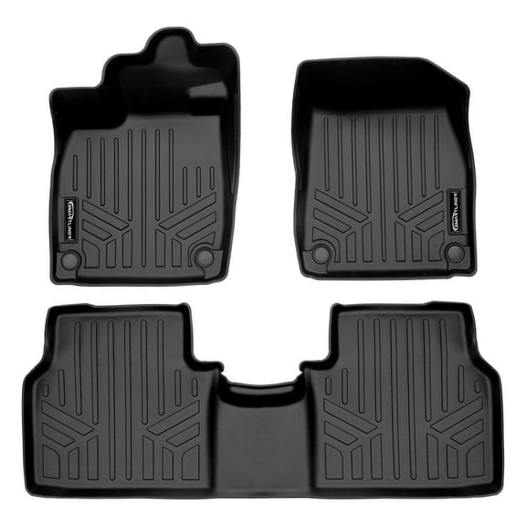 SMARTLINER 2 Rows Custom Fit Floor Liners Compatible with 2022 - 2025 Audi Q4 Sportback e-tron (Electric | Fits RWD | Fits AWD)