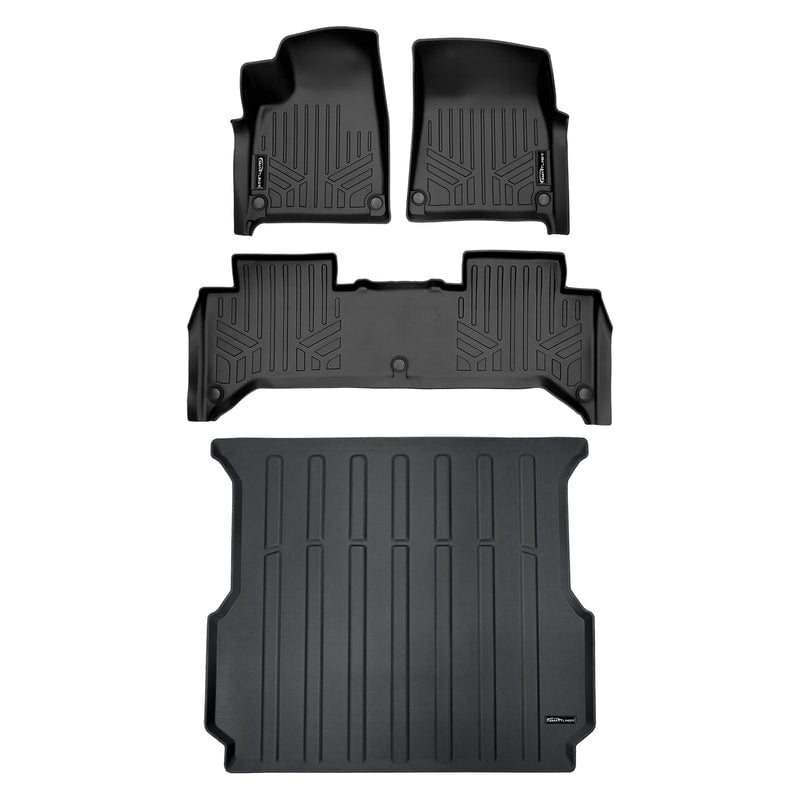 Mixsuper Truck Bed Mat For Rivian R1T 2022-2024 – TPE All Weather Liner, Anti-Slip, Raised Edges, Easy Clean