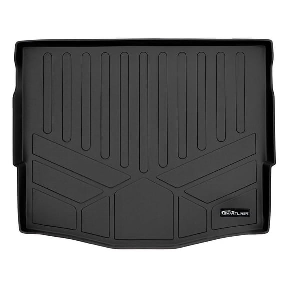 SMARTLINER Custom Fit All Weather Black Cargo Trunk Liner Mat Compatible With 2021-2025 Ford Mustang Mach-E