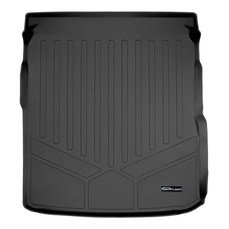 SMARTLINER Custom Fit Cargo Trunk Liner Floor Mat Behind 2nd Row Black Compatible With 2019-2021 Volkswagen Arteon