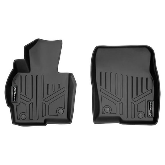 SMARTLINER Custom Fit Floor Mats 1st Row Liner Set Black Compatible With 2013-2016 Mazda CX-5 - All Models